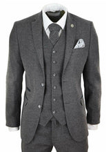 Load image into Gallery viewer, Mens Wool Tweed Peaky Blinders Suit 3 Piece Authentic 1920s Tailored Fit Classic