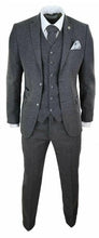 Load image into Gallery viewer, Mens Wool Tweed Peaky Blinders Suit 3 Piece Authentic 1920s Tailored Fit Classic